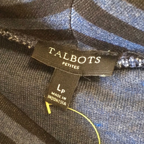 Talbots Petite Cowl Neck Long Sleeve Shirt - Picture 4 of 4